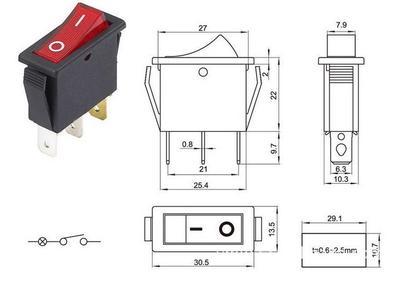 【『特價促銷』橢圓方形 一二三檔多腳 帶燈防水 船形翹板蹺板開關(guān)】價格,廠家,圖片,電工開關(guān),深圳市龍崗區(qū)中意電子商行-