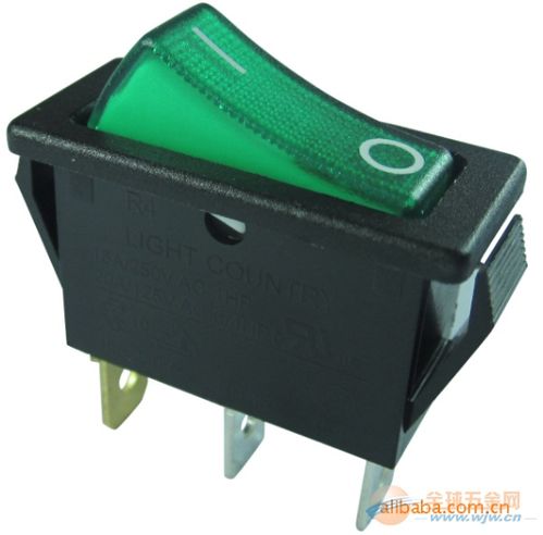 白色兩邊回彈船型開(kāi)關(guān) 通用型三腳三檔翹板開(kāi)關(guān)